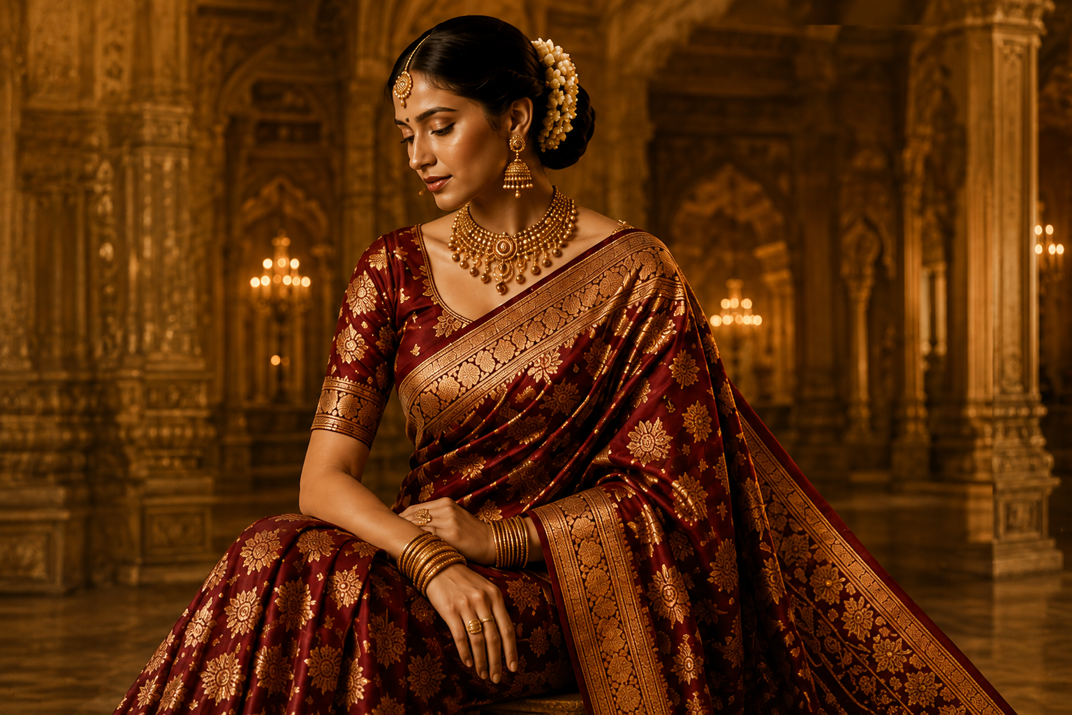 HERYTALE Luxury Traditional Saree