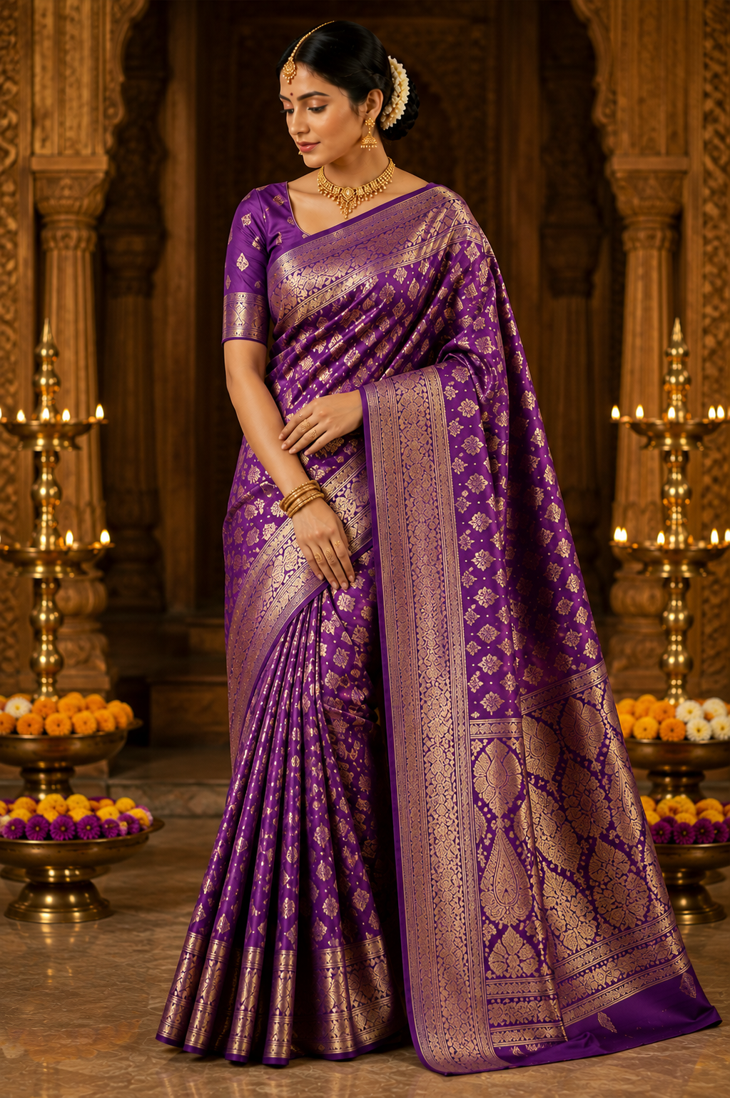 Royal Blue Silk Saree