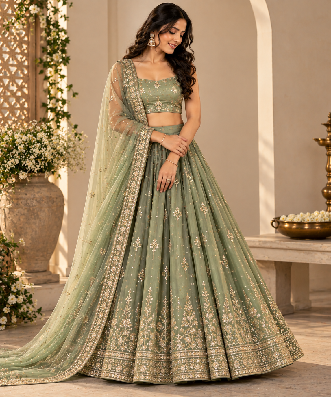 Golden Heritage Lehenga