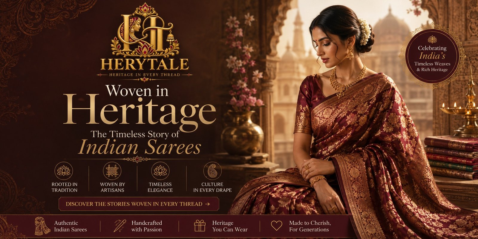 Woven in Heritage: The Timeless Story of Indian Sarees