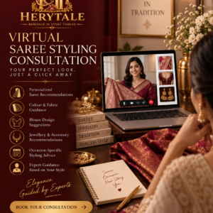 Herytale Virtual Saree Styling Consultation